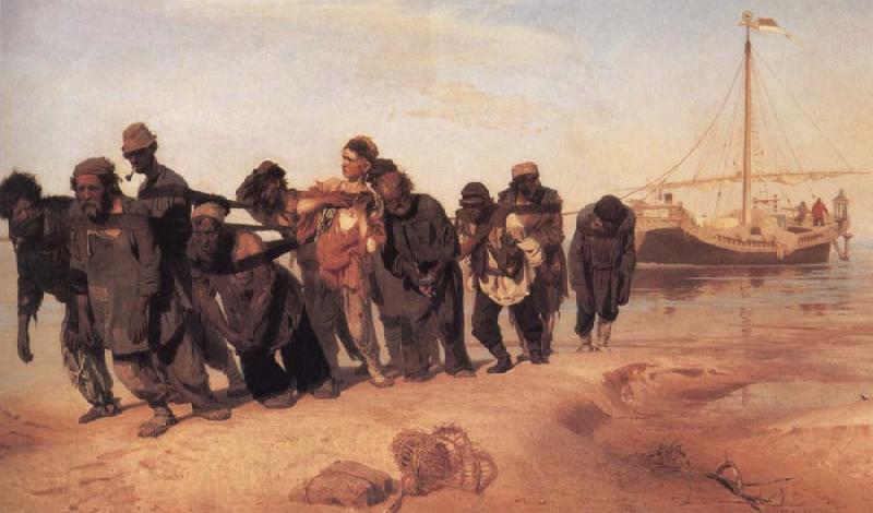 llya Yefimovich Repin Barge Haulers on the Volga